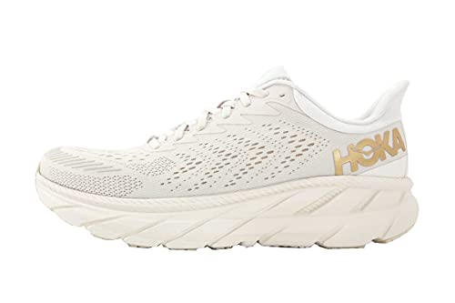 Hoka One One Mujer Clifton 7 Textile Synthetic Almond Milk Bronze Entrenadores 42 2/3 EU