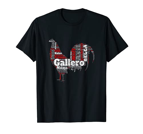 Hombre Galero Tipos De Gallo De Pelea Silueta De Gallo Camiseta