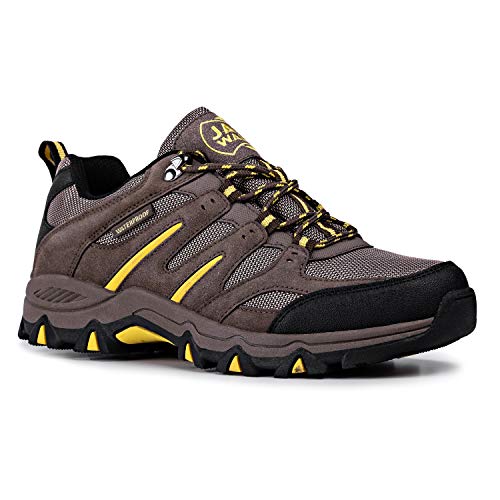 Hombres Zapatillas Senderismo Trail Mount Low Zapatillas Impermeable De Senderismo Trekking para Hombre ventilación de Baja Altura JW009 Jack Walker (43 EU)