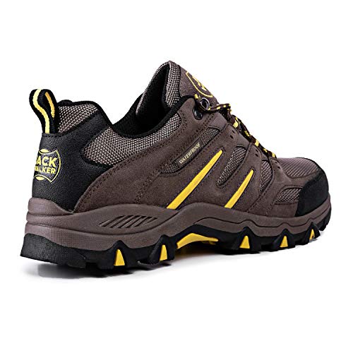 Hombres Zapatillas Senderismo Trail Mount Low Zapatillas Impermeable De Senderismo Trekking para Hombre ventilación de Baja Altura JW009 Jack Walker (43 EU)