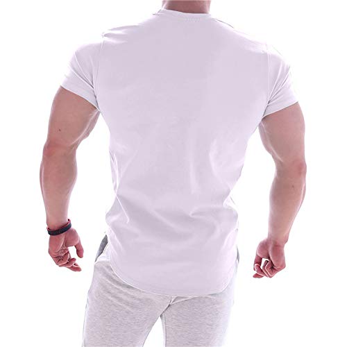 Honestyi Camisetas Deporte Hombre Camisetas Manga Corta Hombre Top Deportivo De Secado Rápido Traje De Entrenamiento Elástico