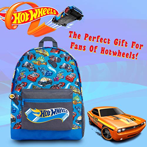 Hot Wheels Mochilas Escolares, Material Escolar para Niños, Mochila Infantil con Estampados de Coches para Colegio Viajes Deportes, Regalos Originales para Niños Niñas y Adolescentes