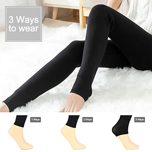 Hotelvs Térmico Leggings de Cintura Alta para Mujer, Elásticos Forrado de Terciopelo Grueso Calientes Bragas Calientes Gruesas