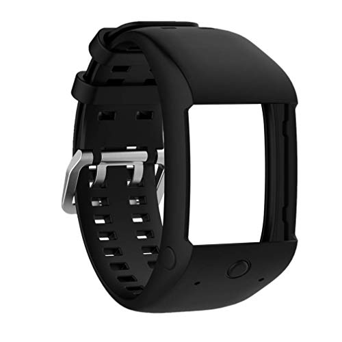 Huabao Correa de Repuesto de Silicona Pulsera para Polar M600 (Negro)