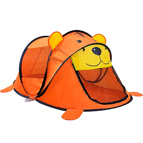 Huangjiahao Tienda De Juguetes Juego de Color Carpa con Cubierta para la Lluvia para niños Playhouse Play Tent Juego portátil Interior o Exterior para Juegos de Interior y Exterior (Color : Tiger)