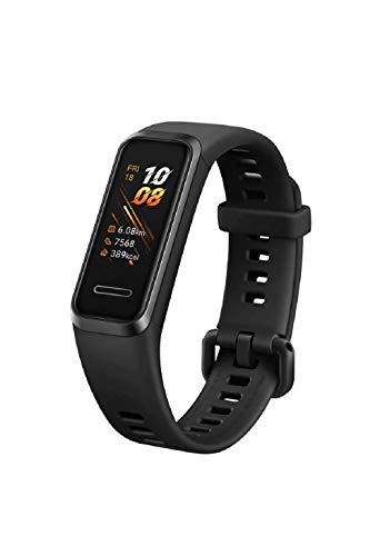 HUAWEI Band 4- Pulsera de actividad con pantalla a color TFT de 0.96 pulgadas, monitorización continua con HUAWEI TruSeen TM 3.5 24/7, resistencia al agua 5ATM, Negro (Graphite Black)