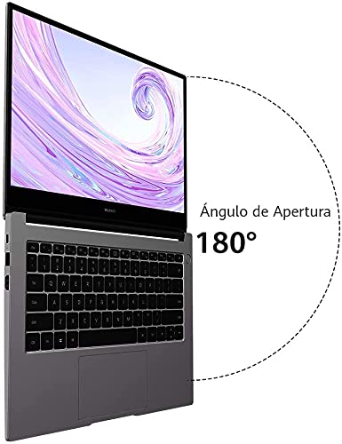 Huawei Matebook D14 - Ordenador Portátil Ultrafino de 14" FullHD (Intel Core i5-10210U, 8GB RAM, 512GB SSD, Intel UHD Graphics, Windows 10 Home) Space Grey - Teclado QWERTY Español