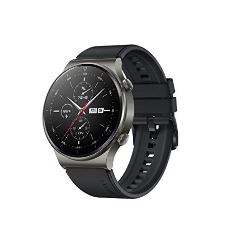 HUAWEI Watch GT 2 Pro - Smartwatchcon Pantalla AMOLED de 1.39" y Adaptador USB-C, hasta Dos semanas de batería, Negro, 46 mm