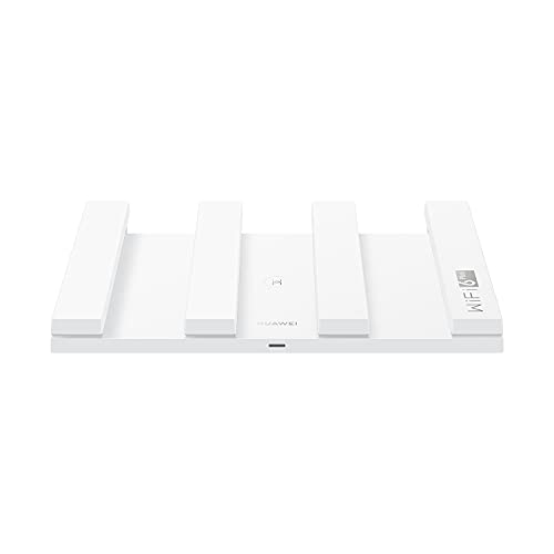 HUAWEI WiFi AX3 - Router Quad-core WiFi 6 Plus Revolution 3000 Mbps, Tecnología OFDMA multiusuario, hasta 128 dispositivos en doble banda, Huawei Share, Huawei HomeSec, Color Blanco