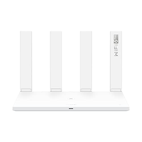 HUAWEI WiFi AX3 - Router Quad-core WiFi 6 Plus Revolution 3000 Mbps, Tecnología OFDMA multiusuario, hasta 128 dispositivos en doble banda, Huawei Share, Huawei HomeSec, Color Blanco