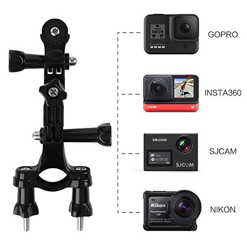 Huayue 3 juegos de Soporte de Manillar Soporte Camera para Manillar, Soporte Camera para Bike Bike Soporte para GoPro Hero (negro )