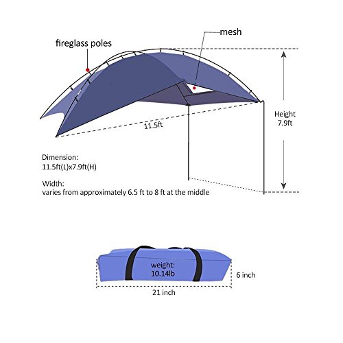 HUKOER Cuenta de auto para acampar Al aire libre Camping Familia de auto Cuenta de auto Cuenta de lado Car Car Hatchback para auto, para camping y familia, tienda de campaña en verano