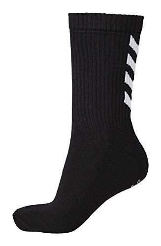 hummel Fundamental 3-Pack Socks, Unisex Adulto, Negro, 12