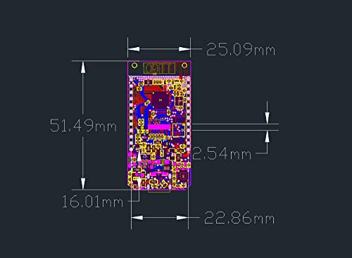 ICQUANZX T-Display ESP32 WiFi y Placa de Desarrollo del módulo Bluetooth para Arduino LCD de 1.14 Pulgadas