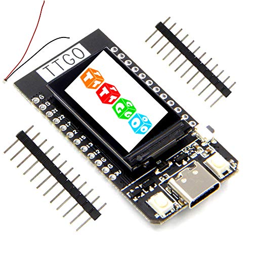 ICQUANZX T-Display ESP32 WiFi y Placa de Desarrollo del módulo Bluetooth para Arduino LCD de 1.14 Pulgadas