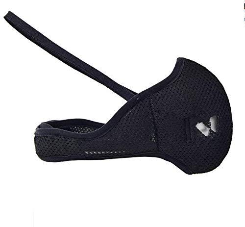 IDAWEN Sport Fashion Mascarilla Deportiva IDAWENMASK 2.0 - con Filtro de Nanofibras del CSIC - Máscara de Deporte de Cierre con Velcro - Mascarilla Lavable - Color Negro - Talla M