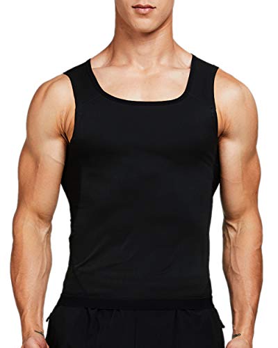 IFLOVE Body Shaper Adelgazante para Hombre, Camiseta sin Mangas para Entrenamiento, Camisa para Adelgazar, Sauna, Chaleco de polímero Mejorado