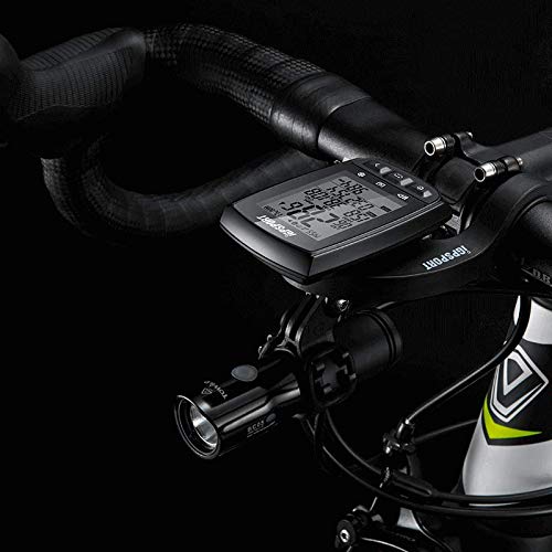 iGPSPORT Ordenador de bicicleta GPS iGS50E Inalámbrico de Ciclo de Ordenador Impermeable con ANT + Compatible Velocidad Cadencia Sensor de Frecuencia Cardíaca – Negro