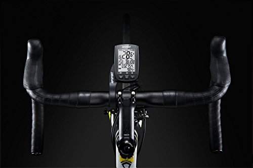 iGPSPORT Ordenador de bicicleta GPS iGS50E Inalámbrico de Ciclo de Ordenador Impermeable con ANT + Compatible Velocidad Cadencia Sensor de Frecuencia Cardíaca – Negro