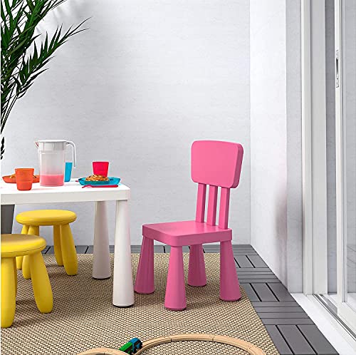 IKEA Mammut 803.823.21 - Silla infantil (plástico, para interiores y exteriores), color rosa
