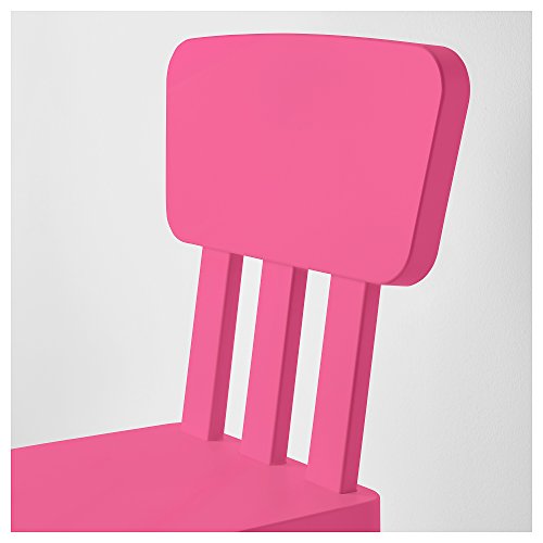 Ikea Mammut - Silla infantil para interiores y exteriores, color rosa, 2 unidades