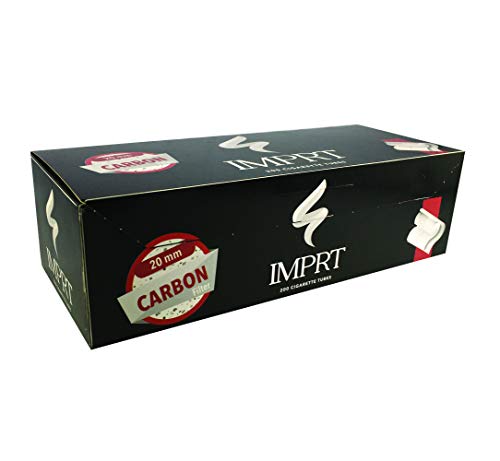 ImpRT Carbon 200 - Tubos de cigarrillos filtrados (1 caja con 200 tubos)