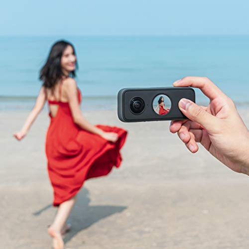 Insta360 One X2-5.7K Cámara de 360 Grados con estabilización, Resistencia al Agua IPX8, Efecto Selfie Stick Invisible, Pantalla táctil, Edición IA, Control por Voz