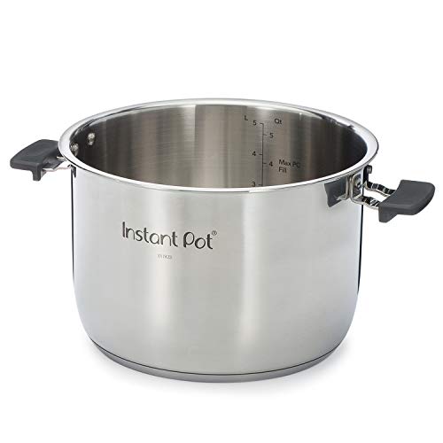 Instant Pot Mango de cocina de acero inoxidable - Olla interior Duo Series Evo de 6 cuartos