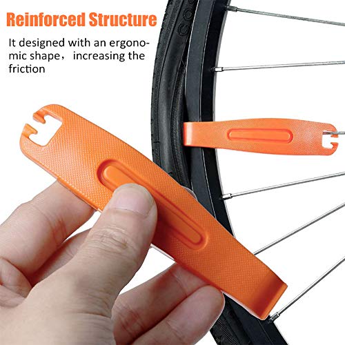 INTVN 4Pcs Palancas de neumáticos de Bicicleta Durable Fuerte Nylon Neumático de Bicicleta Crowbar Bike Tire Opener Breaker Ciclismo Herramientas de reparación de neumáticos Accesorios de Bicicleta