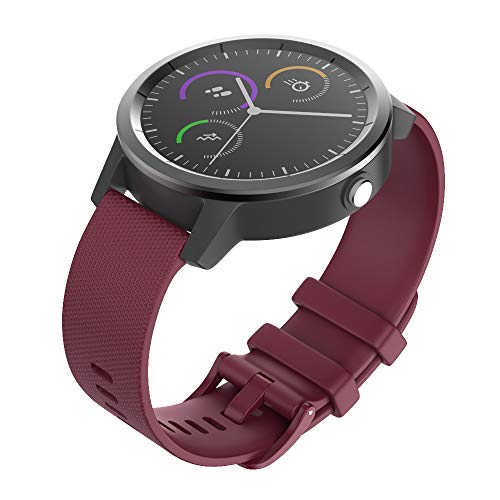 ISABAKE Correa de Reloj para Garmin Vivoactive 3 Vivomove HR Forerunner 245 645 Music Galaxy Active 2, Correa de Repuesto de Silicona Suave para Accesorios Garmin Watche