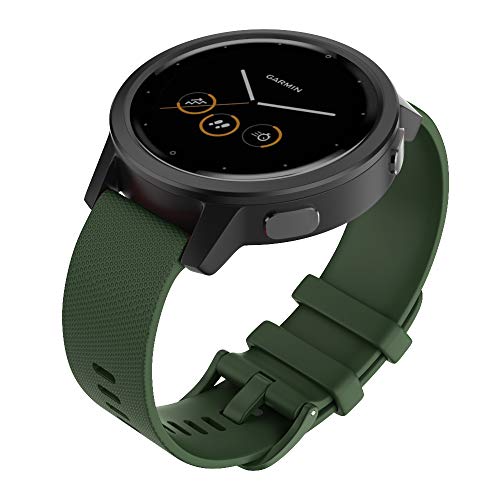 ISABAKE Correa de Reloj para Garmin vivomove 3s / Garmin Move 3S / vivoactive 4s / Garmin Active S,18mm Correa de Repuesto de Silicona Suave para Accesorios Garmin Watche