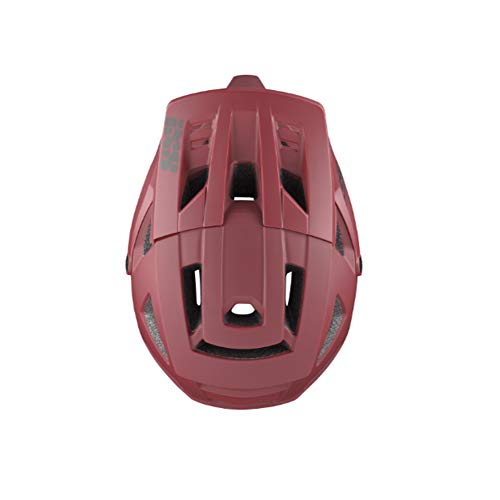IXS Trigger FF - Casco Integral de Bicicleta de montaña para Adulto, Unisex, Color Rojo, Talla L (58-62 cm)