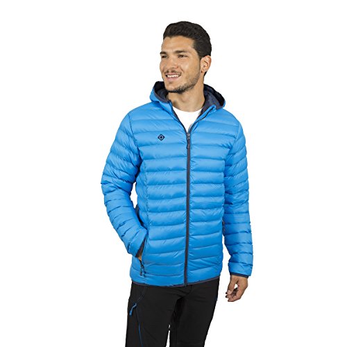 Izas Gabes Chaqueta De Fibra Ultraligera, Hombre, Azul Cian/Azul Noche, M