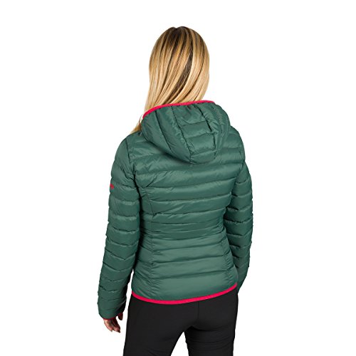 Izas Kresa Chaqueta De Fibra Ultraligera, Mujer, Verde Oscuro/Frambuesa, S