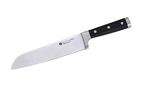 Izumi Ichiago Santoku - Juego de cuchillos de chef profesionales de acero inoxidable japonés de alto contenido en carbono