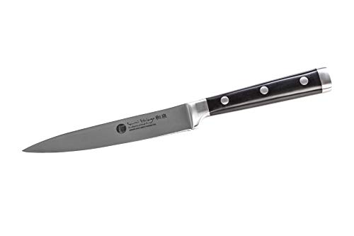Izumi Ichiago Santoku - Juego de cuchillos de chef profesionales de acero inoxidable japonés de alto contenido en carbono