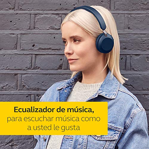 Jabra Elite 45h – Auriculares inalámbricos On-Ear compactos y Plegables – hasta 50 Horas de batería – tecnología de Llamadas a Dos micrófonos – Color Negro Titanio, Ajustable