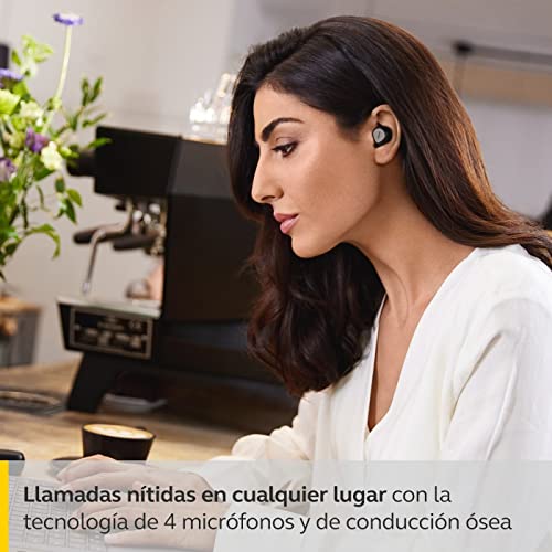 Jabra Elite 7 Pro Bluetooth In-Ear - Auriculares inalámbricos True Wireless con cancelación activa del ruido ajustable, diseño compacto, MultiSensor Voice para llamadas claras, Negro Titanio