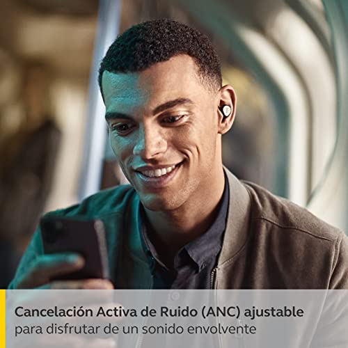 Jabra Elite 7 Pro Bluetooth In-Ear - Auriculares inalámbricos True Wireless con cancelación activa del ruido ajustable, diseño compacto, MultiSensor Voice para llamadas claras, Negro Titanio