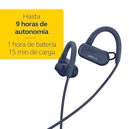 Jabra Elite Active 45e, Auriculares Deportivos Bluetooth con Protección Impermeable para Llamadas Inalámbricas y Música, Azul Marino