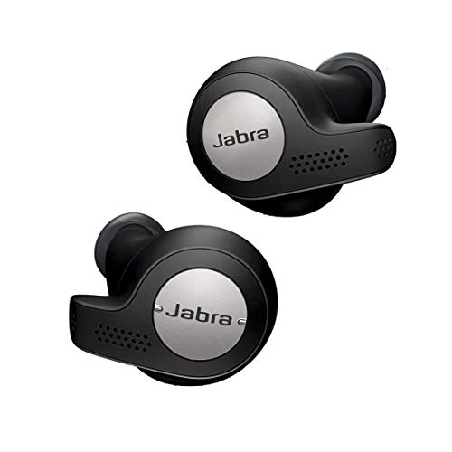 Jabra Elite Active 65t, Auriculares Deportivos Bluetooth con Cancelación Pasiva de Ruido y Sensor de Movimiento, Auténticas Llamadas Inalámbricas y Música, Negro Titanio