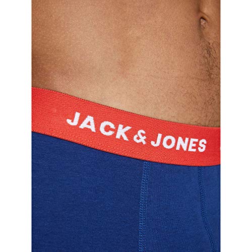 JACK & JONES Jaclee Trunks 5 Pack Bóxer, Azul (Surft The Web/Estate Blue/Blue Jewel), Medium (Pack de 5) para Hombre