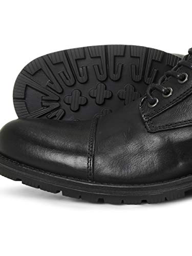 JACK & JONES JFWALBANY Leather STS, Chukka Boots Hombre, Gris(Anthracite Anthracite), 41 EU