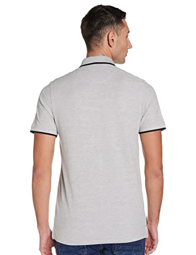 Jack & Jones Jjepaulos Polo SS Noos, Gris (Light Grey Melange Detail: Slim Fit-Melange), Large para Hombre