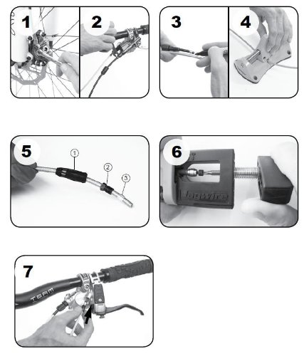 Jagwire Quick Fit Kits Mountain Pro - Set de Adaptador hidráulico para Freno de Bicicleta (Sistema de Montaje Quick-Fit)