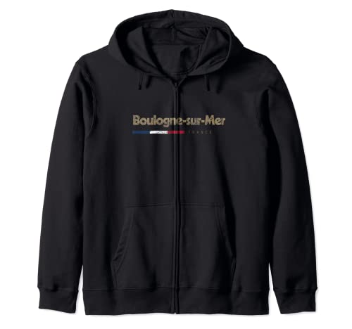 J'aime Boulogne-sur-Mer Nombre de la ciudad en Francia Sudadera con Capucha