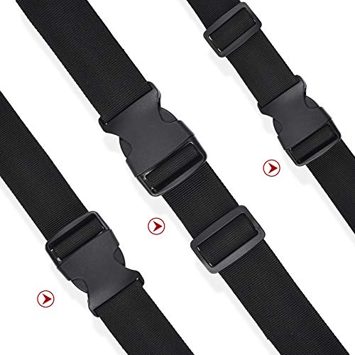 Jalan 24 Piezas 38mm Hebilla de plástico de liberación Lateral con Tri-Glide para Correas de Equipaje, Collar para Mascotas, reparación de Mochilas, Correas, Carpa