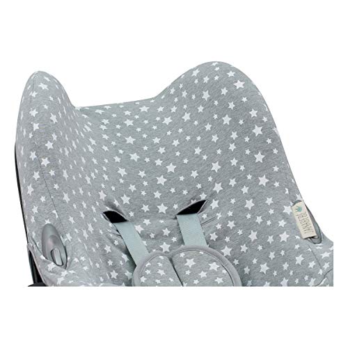 JANABEBE Funda compatible con Maxi Cosi Cabriofix, portabebe gr 0 (White Star)