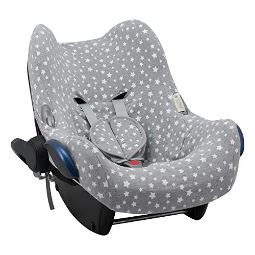 JANABEBE Funda compatible con Maxi Cosi Cabriofix, portabebe gr 0 (White Star)