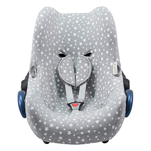 JANABEBE Funda compatible con Maxi Cosi Cabriofix, portabebe gr 0 (White Star)